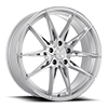 5 LUG KR10 GLOSSY SILVER MACHINE FACE