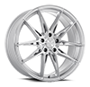 5 LUG KR10 GLOSSY SILVER MACHINE FACE
