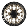 6 LUG COMMANDO MATTE BRONZE W MATTE BLACK RING
