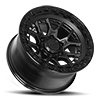 6 LUG COMMANDO MATTE BLACK W GLOSS BLACK RING
