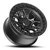6 LUG COMMANDO MATTE BLACK W MATTE BLACK RING