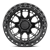 6 LUG COMMANDO MATTE BLACK W MATTE BLACK RING