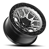 6 LUG COMMANDO MATTE GREY W MATTE BLACK RING