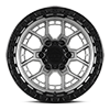 6 LUG COMMANDO MATTE GREY W MATTE BLACK RING