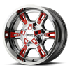MO969 Chrome w/ Red Accents