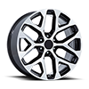 6 LUG PR177 GLOSS BLACK MACHINED FACE