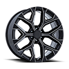6 LUG PR177 GLOSS BLACK MILLED