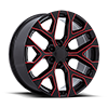 6 LUG PR177 GLOSS BLACK RED MILLED