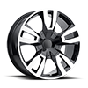 6 LUG PR188 GLOSS BLACK MACHINED