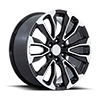 6 LUG PR211 GLOSS BLACK MACHINED FACE