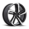5 LUG PR216 GLOSS BLACK MACHINED