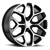 6 LUG PR176 BLACK MACHINED