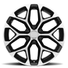 6 LUG PR176 BLACK MACHINED