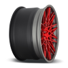 5 LUG QLB CANDY RED W/ ANTHRACITE LIP
