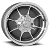 5 LUG R93 FIRE GRAY PAINT CENTER/MACHINED