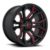 Rage - D712 Gloss Black w/ Candy Red