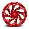 8 LUG REACTION - D754 CANDY RED & MILLED