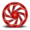 5 LUG REACTION - D754 CANDY RED & MILLED