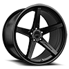 5 LUG RFS 1.7 MATTE BLACK FACE GLOSS BLACK LIP