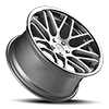 5 LUG RFS 2.5 BRUSH SILVER CHROME LIP