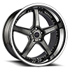 5 LUG RFS 2.2 DUAL GUNMETAL BRUSHED
