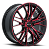 Vertex Black Machined Red