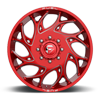 8 LUG RUNNER DUALLY FRONT - D742 CANDY RED & MILLED