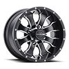 5 LUG G77 MAMBA SATIN BLACK MACHINED FACE - 12X7