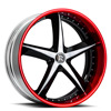5 LUG SWOOPS BLACK AND RED