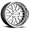 5 LUG R10 SILVER WITH CHROME LIP