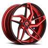 5 LUG SX 5 RED WITH BLACK INSERT