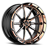 5 LUG SX 14 ROSE GOLD W/ GLOSS BLACK