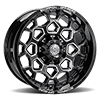 6 LUG GAUNTLET BLACK MILLED 