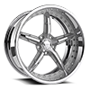 5 LUG SHIFT PT SILVER WITH POLISH FACE 