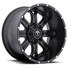 8 LUG 535 SATIN BLACK WITH MILLED ACCENTS - 22X12