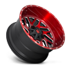 6 LUG TRITON - D691 BRUSHED CANDY RED/GLOSS BLACK/MILLED