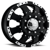 023 Dually Matte Black with Diamond Cut Accents