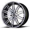 5 LUG VCP CONCAVE STEP LIP BRUSHED GLOSS BLACK & HI-POLISHED / POLISHED LIP