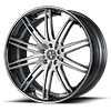 5 LUG VCP CONCAVE BRUSHED & HI-POLISH / CHROME LIP