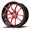 5 LUG VCU CONCAVE STEP LIP CANDY RED / BLACK LIP