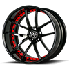 5 LUG VCU CONCAVE GLOSS BLACK & C.MATCH / BLACK LIP