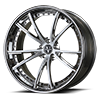 5 LUG VCV CONCAVE STEP LIP BRUSHED & HI-POLISH / CHROME LIP