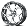 5 LUG VCX CONCAVE STEP LIP BRUSHED & HI-POLISH / CHROME LIP