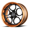 5 LUG VFC CONCAVE STEP LIP MATTE BLACK / ROSE GOLD LIP