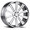 5 LUG VTI CONCAVE BRUSHED SILVER WITH CHROME LIP