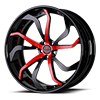 5 LUG VCY CONCAVE GLOSS RED & BLACK / GLOSS BLACK LIP