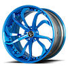 5 LUG VCY CONCAVE GLOSS BRUSHED CANDY BLUE / GLOSS HI-POLISH CANDY BLUE