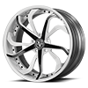 5 LUG VCY CONCAVE 2 TONE BLACK & WHITE / WHITE LIP
