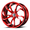 5 LUG VCY CONCAVE CANDY RED CLEAR