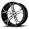5 LUG VCZ CONCAVE BRUSHED & HI-POLISH / GLOSS BLACK LIP